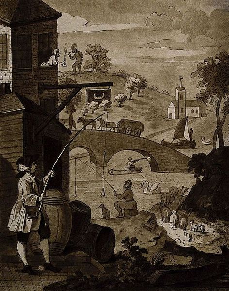 File:Satire on false perspective; a landscape with absurd situati Wellcome V0049260.jpg